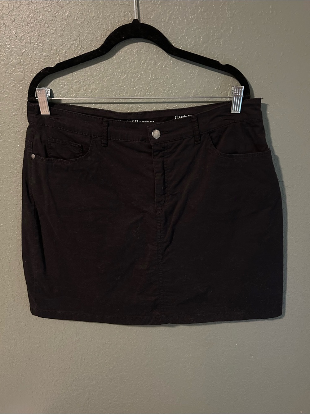 Black Croft & Barrow skort with built in shorts, size 14 #skort #builtins